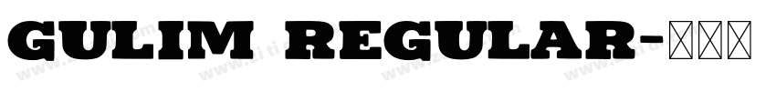 Gulim regular字体转换